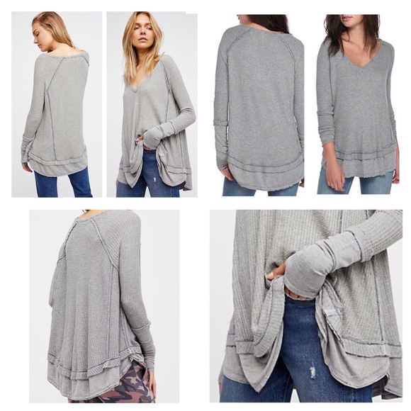 Free People Laguna Thermal Top.  NWT. - Picture 2 of 8